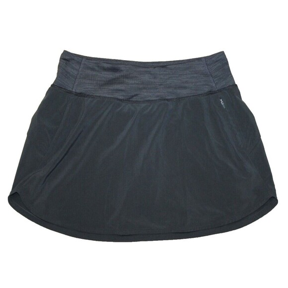 OUTDOOR VOICES Hudson Skort Pull-On Shorts Liner Quick Dry Black Gray SMALL - Picture 1 of 6